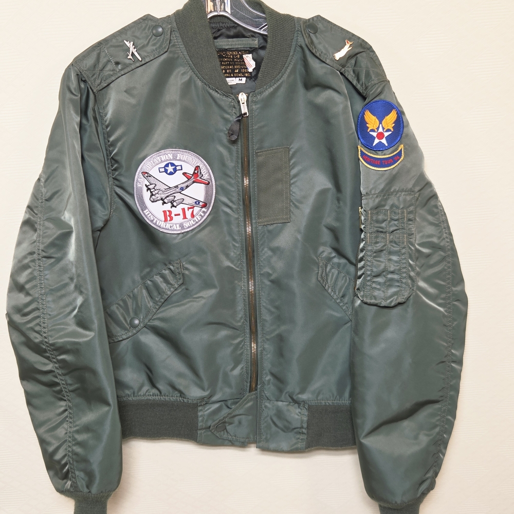 I. Spiewak & Sons Men's Type L-2 Flight Bomber B-17 Jacket Size-M